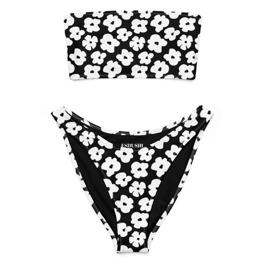 Esdushi Surf clothing - Bandeau Bikini Top - High Tide - 2XS -