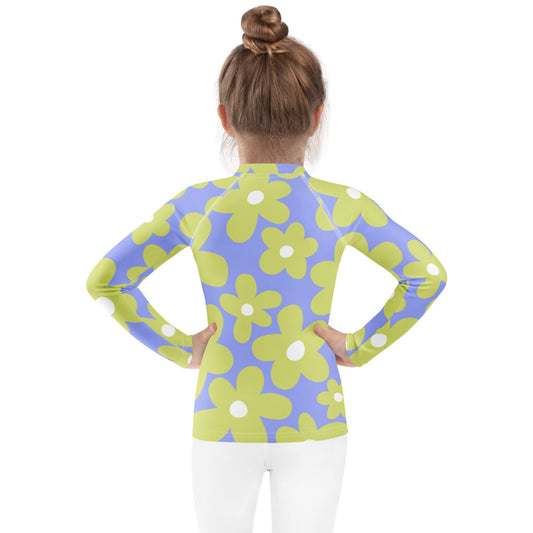 Esdushi Surf clothing - Kids - Girls Surf Rashguard - Daisy Dive - -
