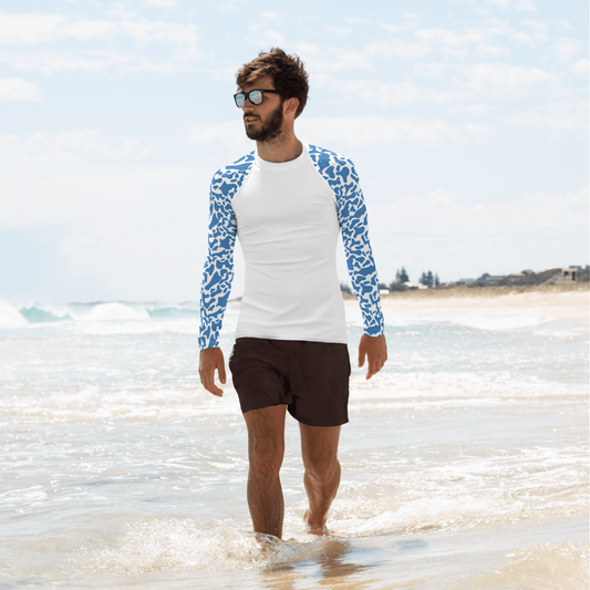 Esdushi Surf clothing - Men's Surf Rashguard - Aventura Azul - -