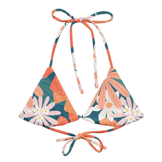 Esdushi Surf clothing - String Bikini Top - Seaside Samba - -