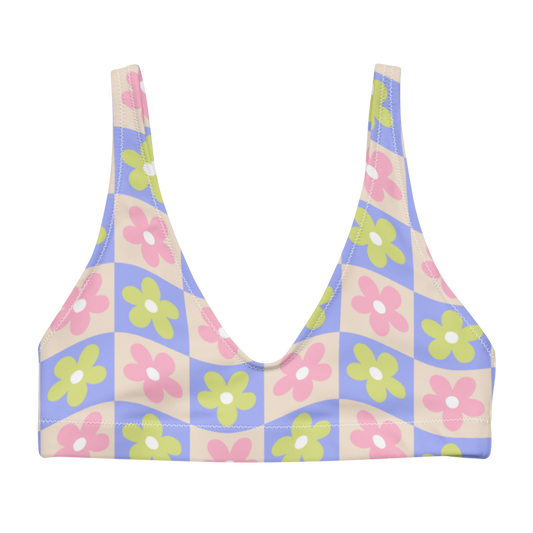 Esdushi Surf clothing - Surf Bikini Top - Groovy Gardenia - -