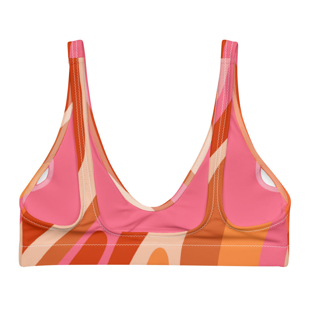 Esdushi Surf clothing - Surf Bikini Top - Radiant Retro - -