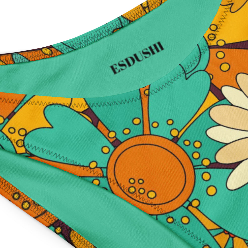 Esdushi Surf clothing - V-cut Bikini Bottom - Paradise Madness - -