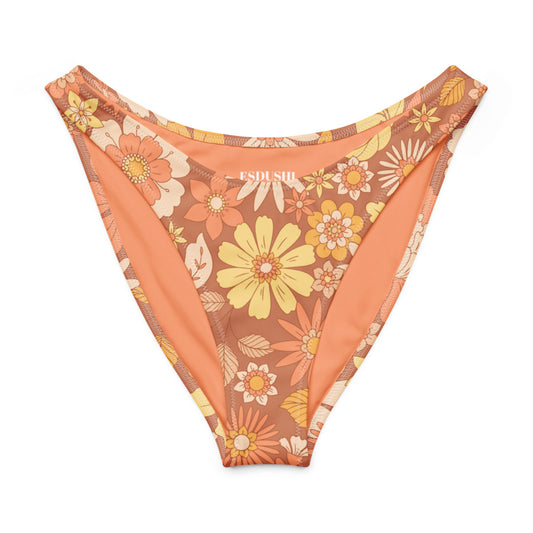 Esdushi Surf clothing - V-cut Bikini Bottom - Sunset Glow - -