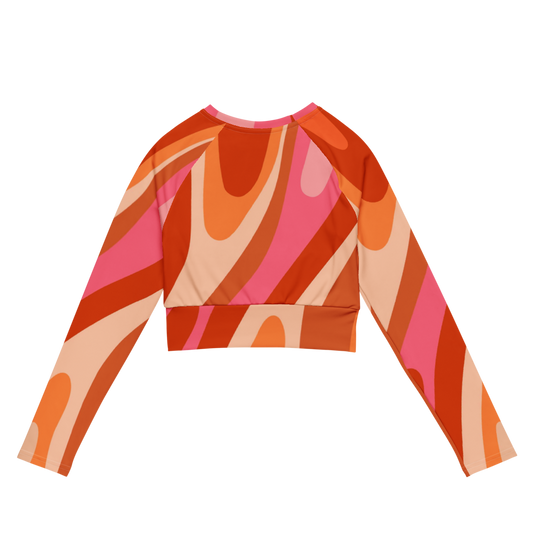 Esdushi Surf clothing - Women's Surf Rashguard - Radiant Retro - -