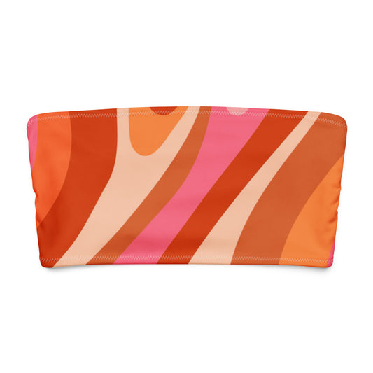 Bandeau Bikini Top - Radiant Retro