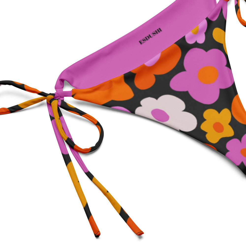 String Bikini Bottom - Botanical Bloom