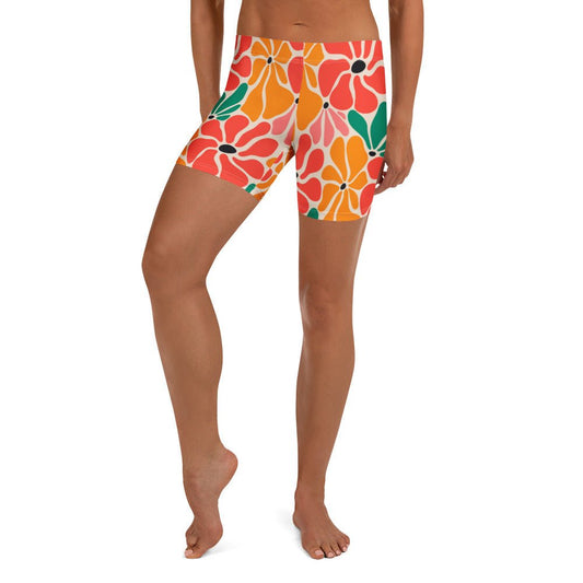 Women Surf Shorts - Flower Power - Esdushi