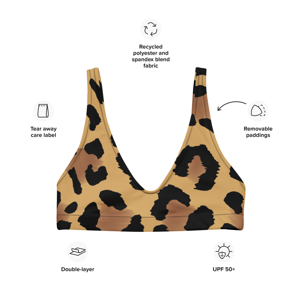 Bikini Top - Leopard Wave - Esdushi