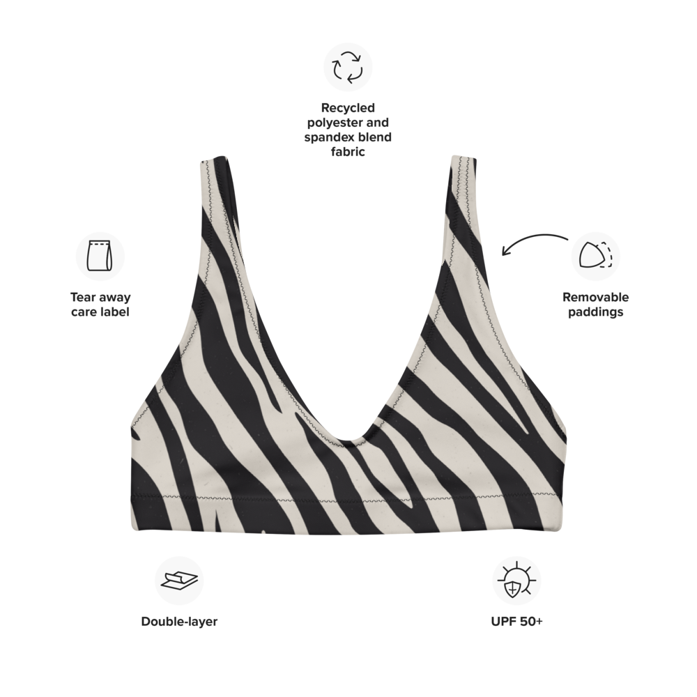 Bikini Top - Striped Safari - Esdushi