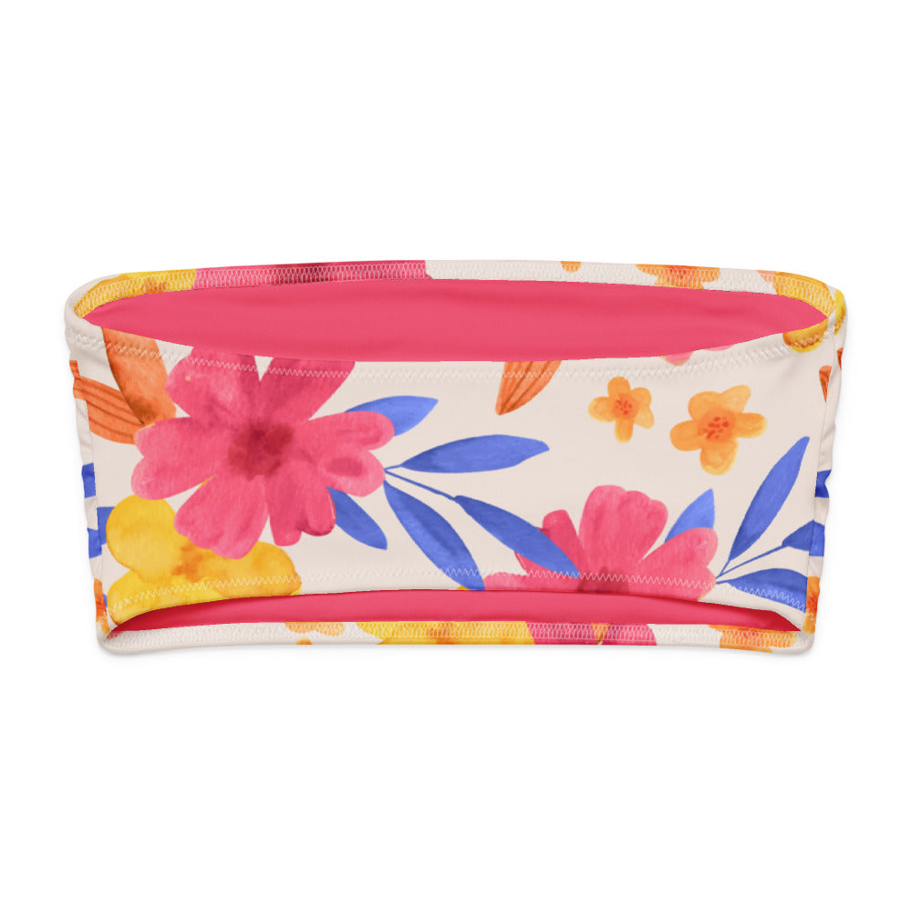 Esdushi Surf clothing - Bandeau Bikini Top - Aloha Surfista - - 