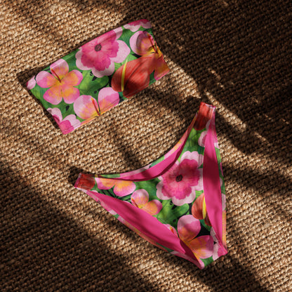 Esdushi Surf clothing - Bandeau Bikini Top - Bonita Botanica - - 