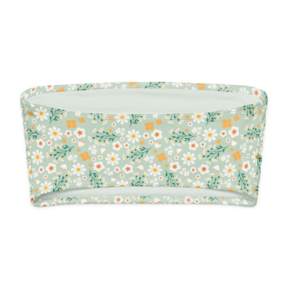 Esdushi Surf clothing - Bandeau Bikini Top - Flores Esmeralda - - 