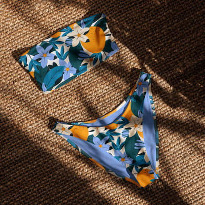 Esdushi Surf clothing - Bandeau Bikini Top - Playa Mango - - 