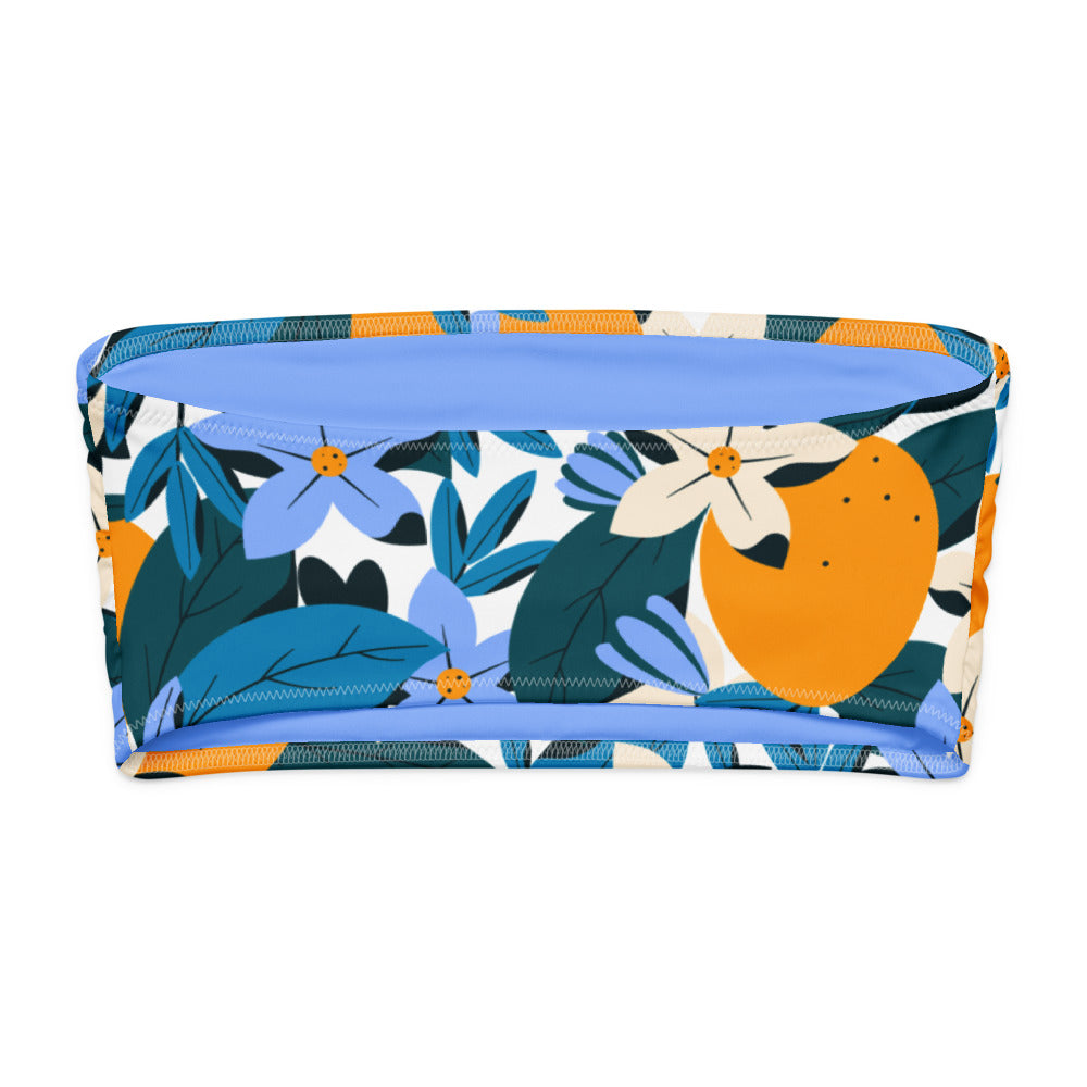 Esdushi Surf clothing - Bandeau Bikini Top - Playa Mango - - 