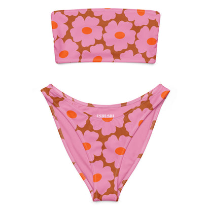 Esdushi Surf clothing - Bandeau Bikini Top - Sunkissed Soul - 2XS - 