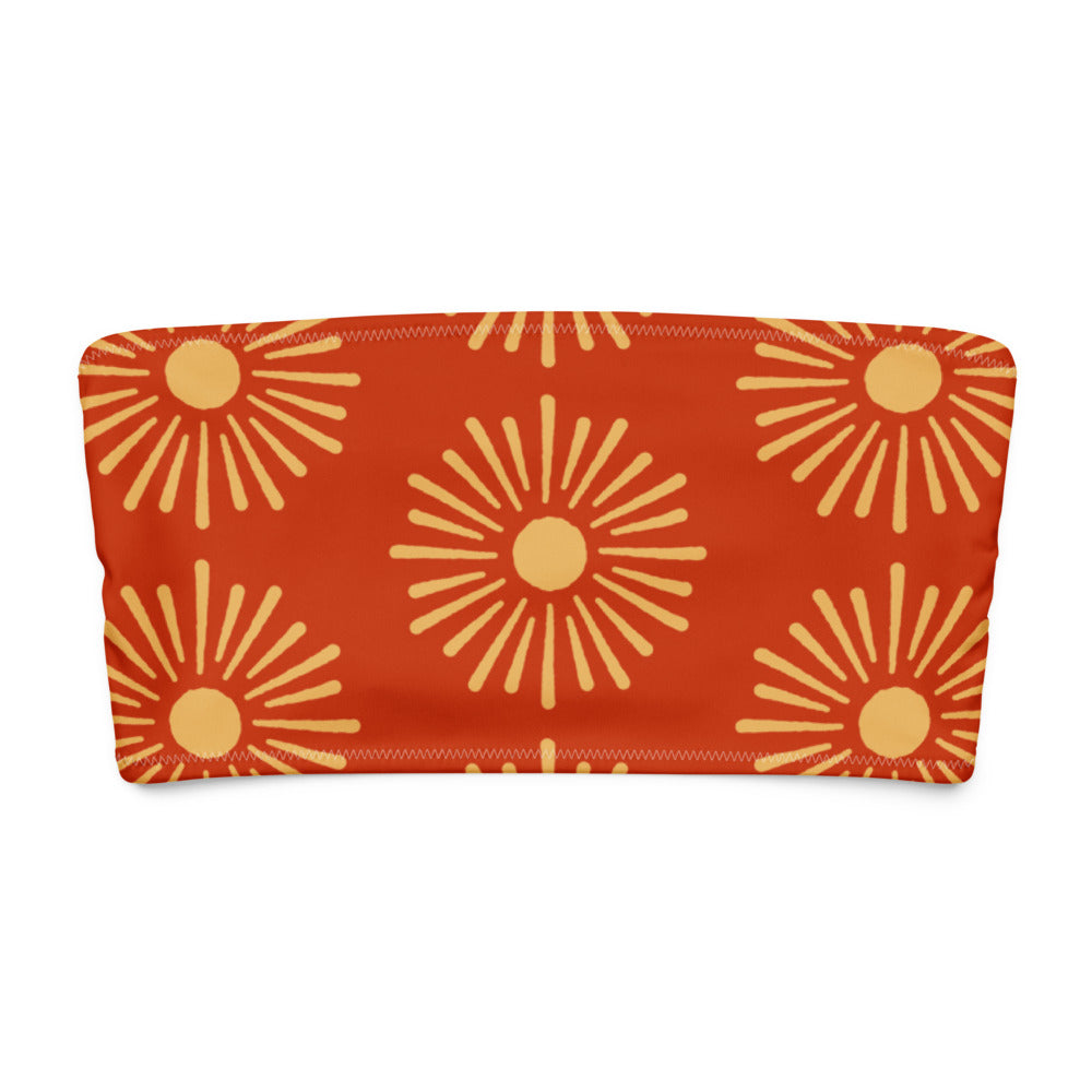 Esdushi Surf clothing - Bandeau Bikini Top - Sunset Session - - 