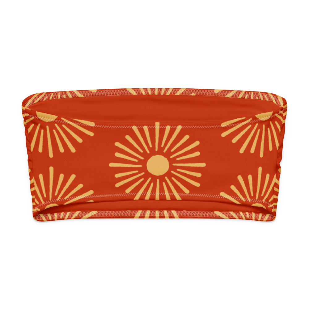 Esdushi Surf clothing - Bandeau Bikini Top - Sunset Session - - 