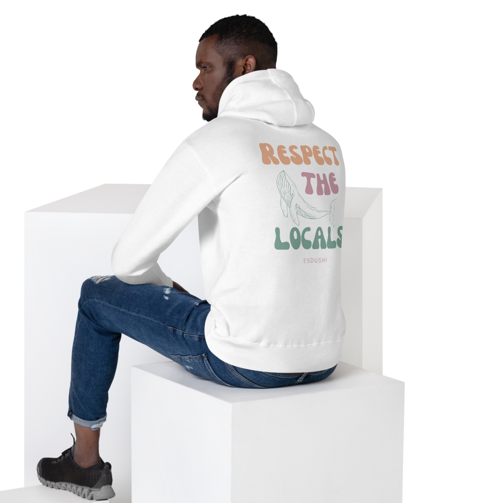 Esdushi Surf clothing - Hoodie - Respect The Locals - - 
