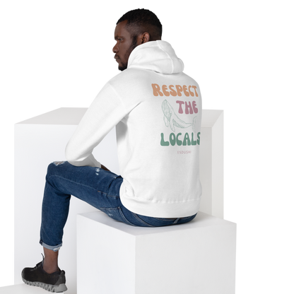 Esdushi Surf clothing - Hoodie - Respect The Locals - - 