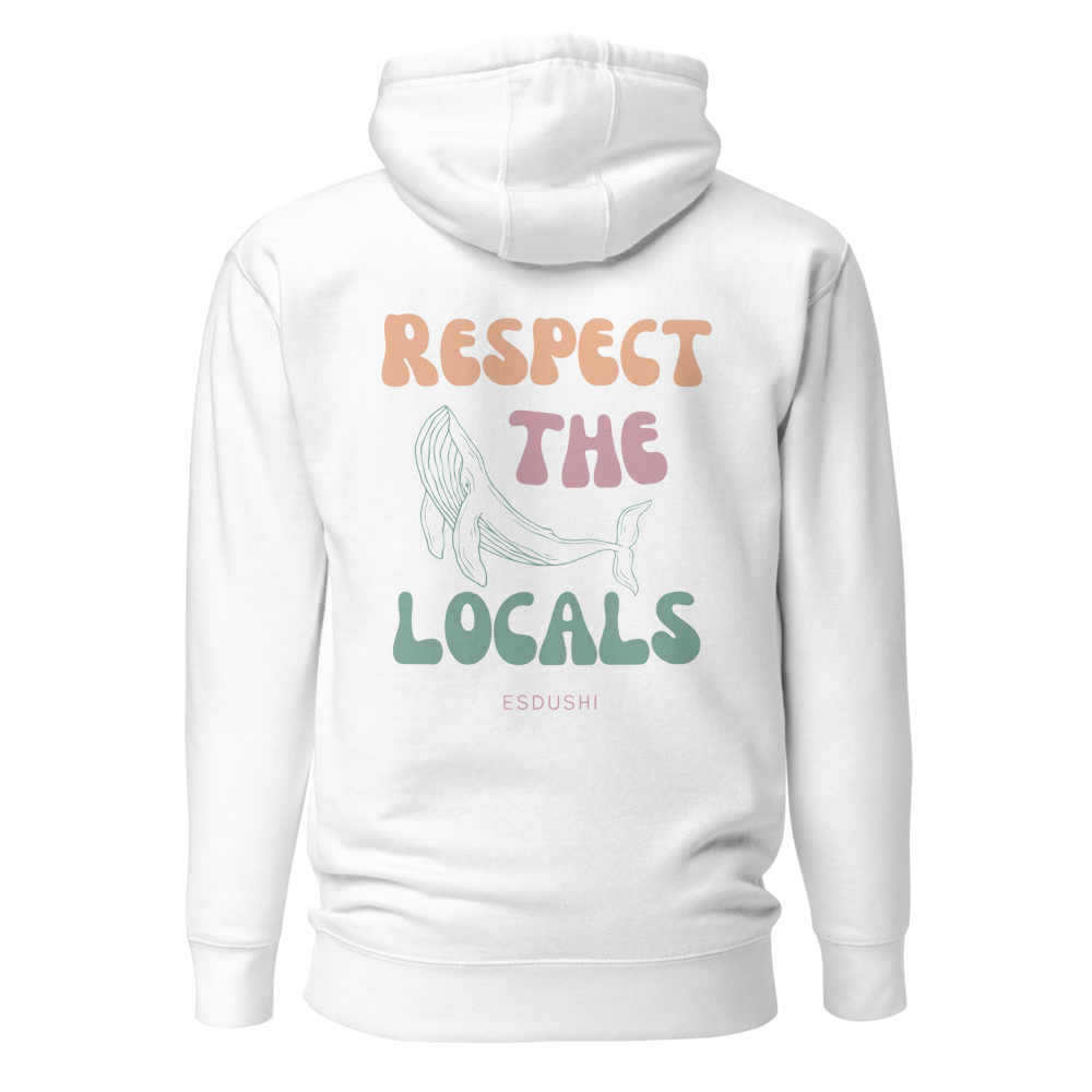 Esdushi Surf clothing - Hoodie - Respect The Locals - - 