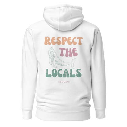 Esdushi Surf clothing - Hoodie - Respect The Locals - - 