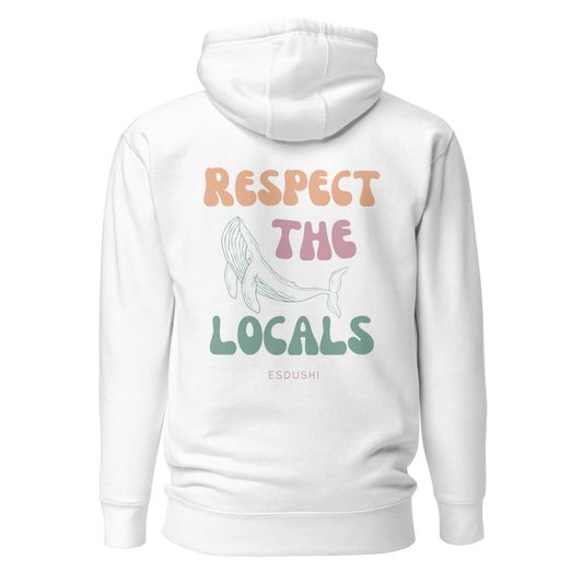 Esdushi Surf clothing - Hoodie - Respect The Locals - - 