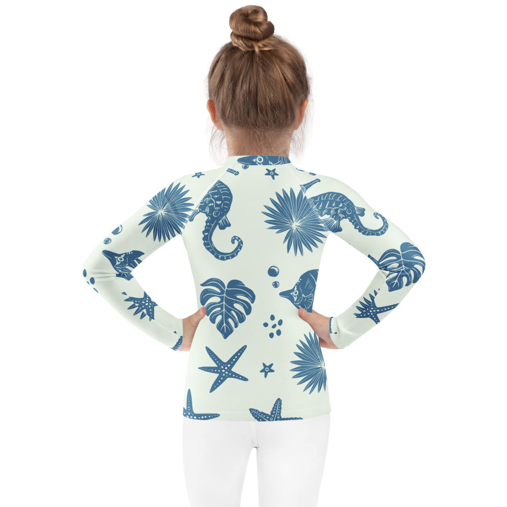 Esdushi Surf clothing - Kids - Girls Surf Rashguard - Beach Buddy - - 