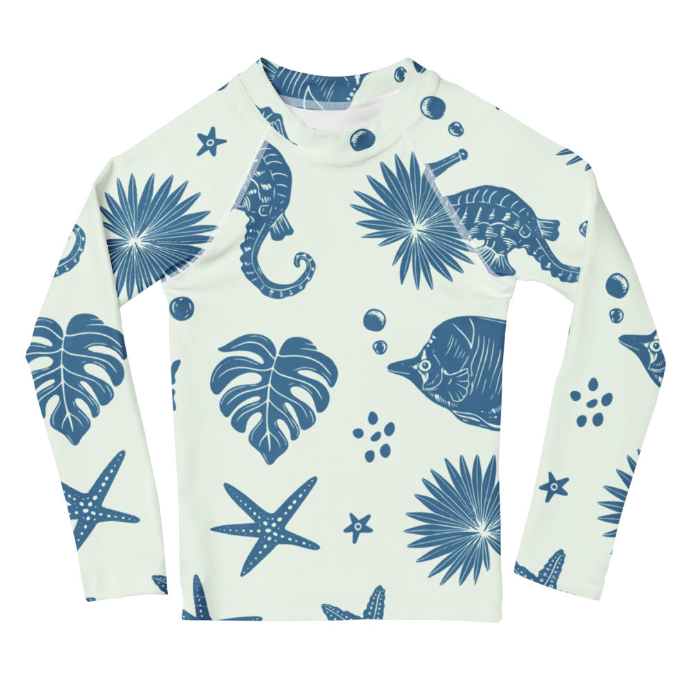 Esdushi Surf clothing - Kids - Girls Surf Rashguard - Beach Buddy - 2T / 92 / 1-2 years - 