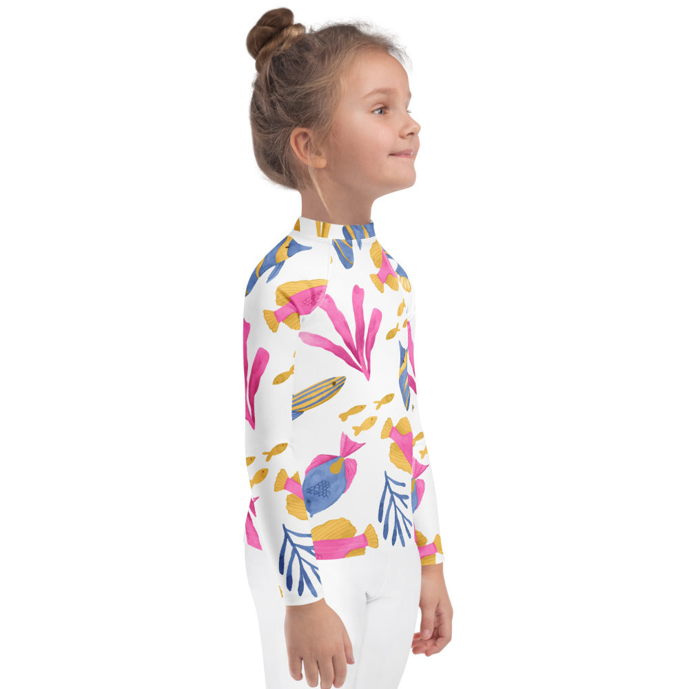 Esdushi Surf clothing - Kids - Girls Surf Rashguard - Mermaid Magic - - 