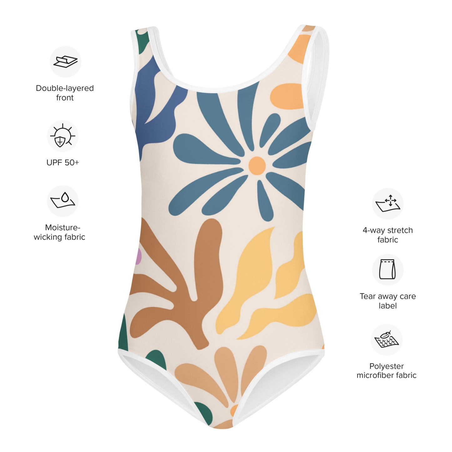 Esdushi Surf clothing - Kids Swimsuit - Coral Cutie - - 