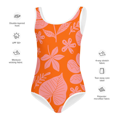 Esdushi Surf clothing - Kids Swimsuit - Floral Fantasy - - 