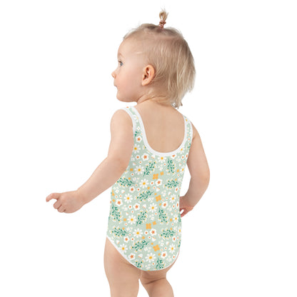 Esdushi Surf clothing - Kids Swimsuit - Flores Esmeralda - - 