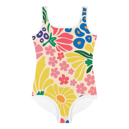 Esdushi Surf clothing - Kids Swimsuit - Flower Fun - 2T / 92 / 1-2 years - 