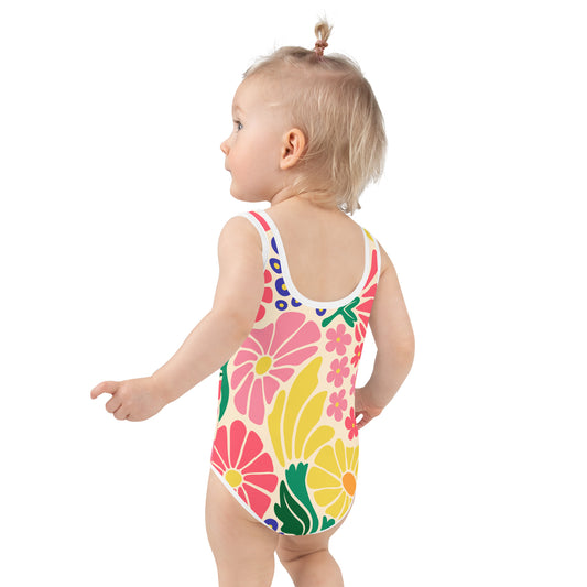 Esdushi Surf clothing - Kids Swimsuit - Flower Fun - - 