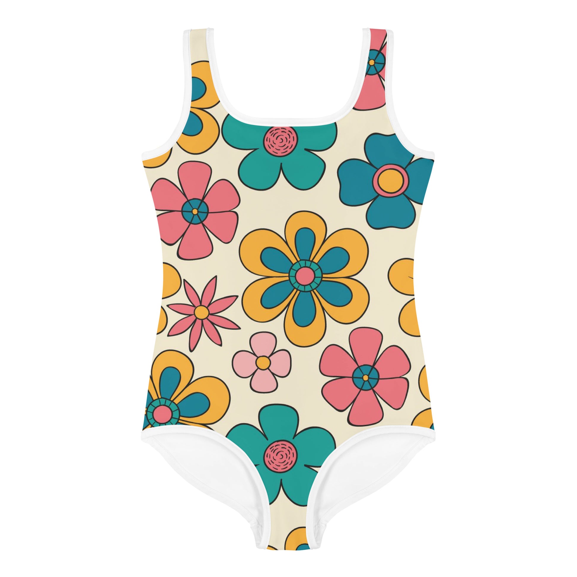 Esdushi Surf clothing - Kids Swimsuit - Funky Fins - 2T / 92 / 1-2 years - 