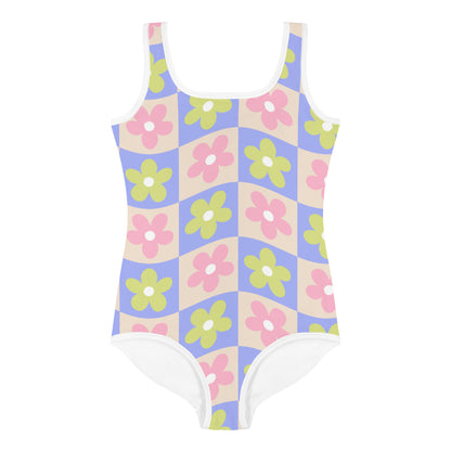 Esdushi Surf clothing - Kids Swimsuit - Groovy Gardenia - 2T / 92 / 1-2 years - 