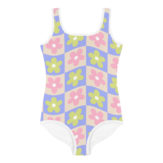 Esdushi Surf clothing - Kids Swimsuit - Groovy Gardenia - 2T / 92 / 1-2 years - 