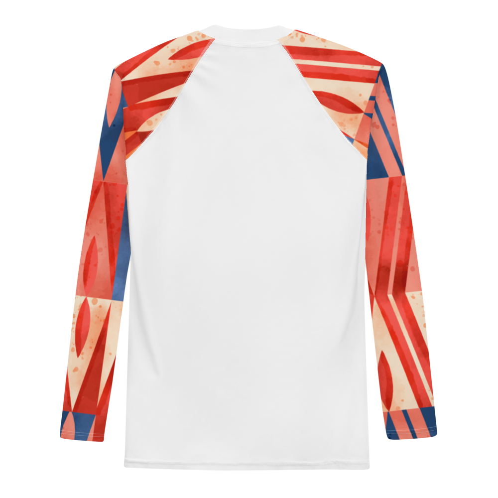 Esdushi Surf clothing - Men's Surf Rashguard - Coral Crash - - 