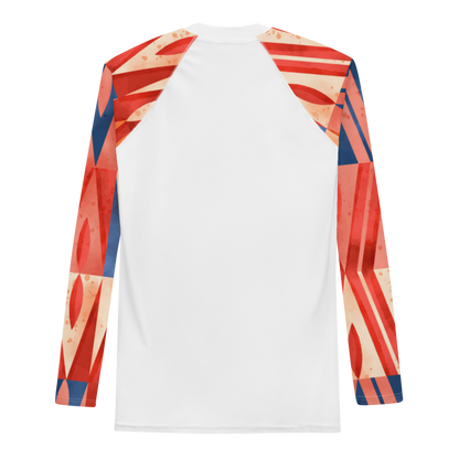 Esdushi Surf clothing - Men's Surf Rashguard - Coral Crash - - 