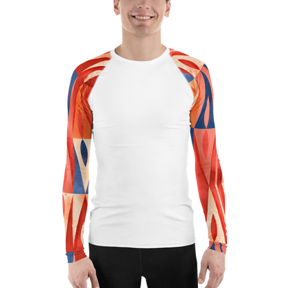 Esdushi Surf clothing - Men's Surf Rashguard - Coral Crash - - 
