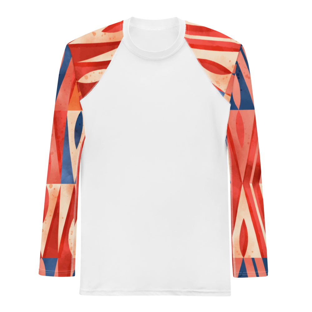 Esdushi Surf clothing - Men's Surf Rashguard - Coral Crash - - 