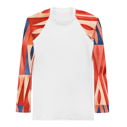 Esdushi Surf clothing - Men's Surf Rashguard - Coral Crash - - 