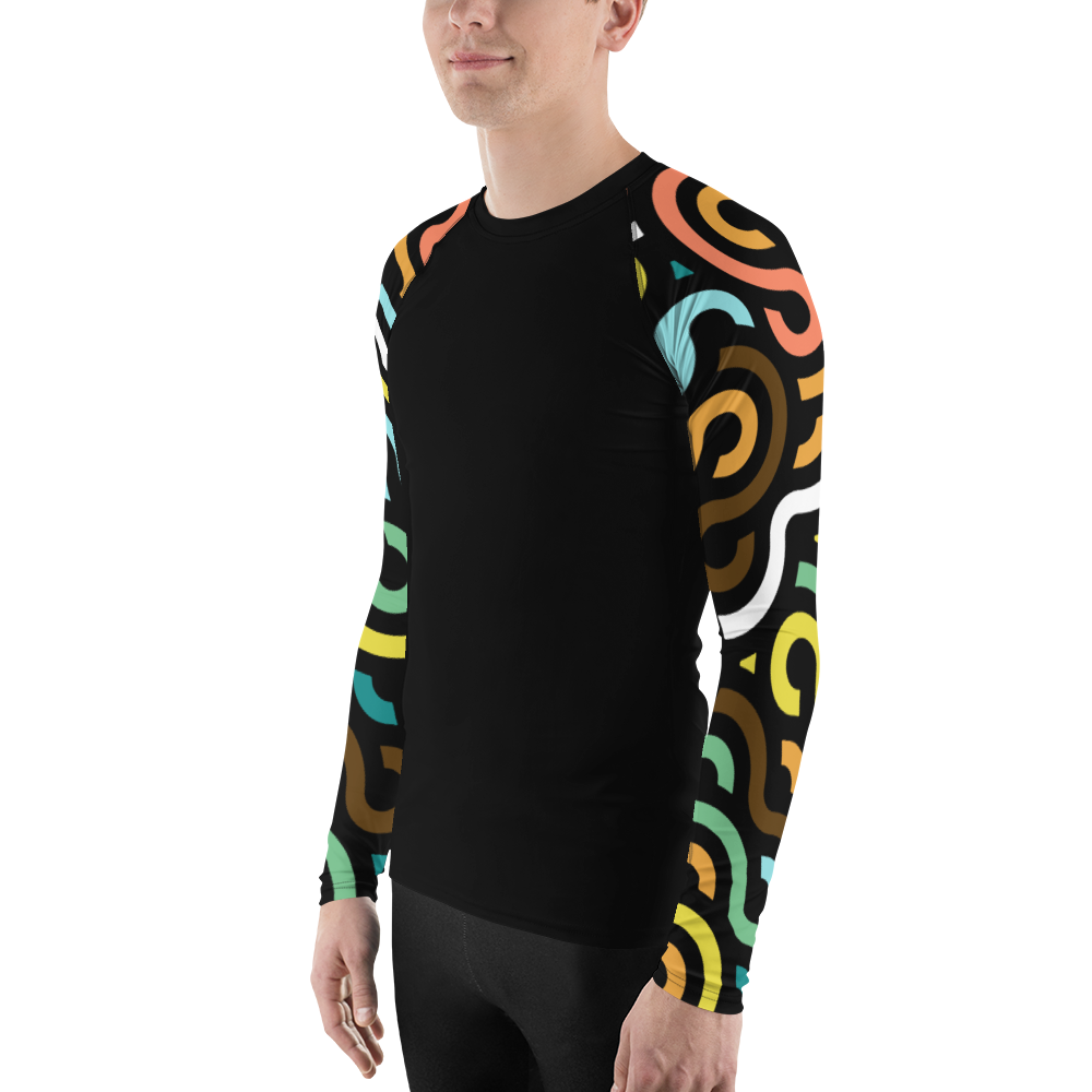 Esdushi Surf clothing - Men's Surf Rashguard - Wave Wanderer - - 