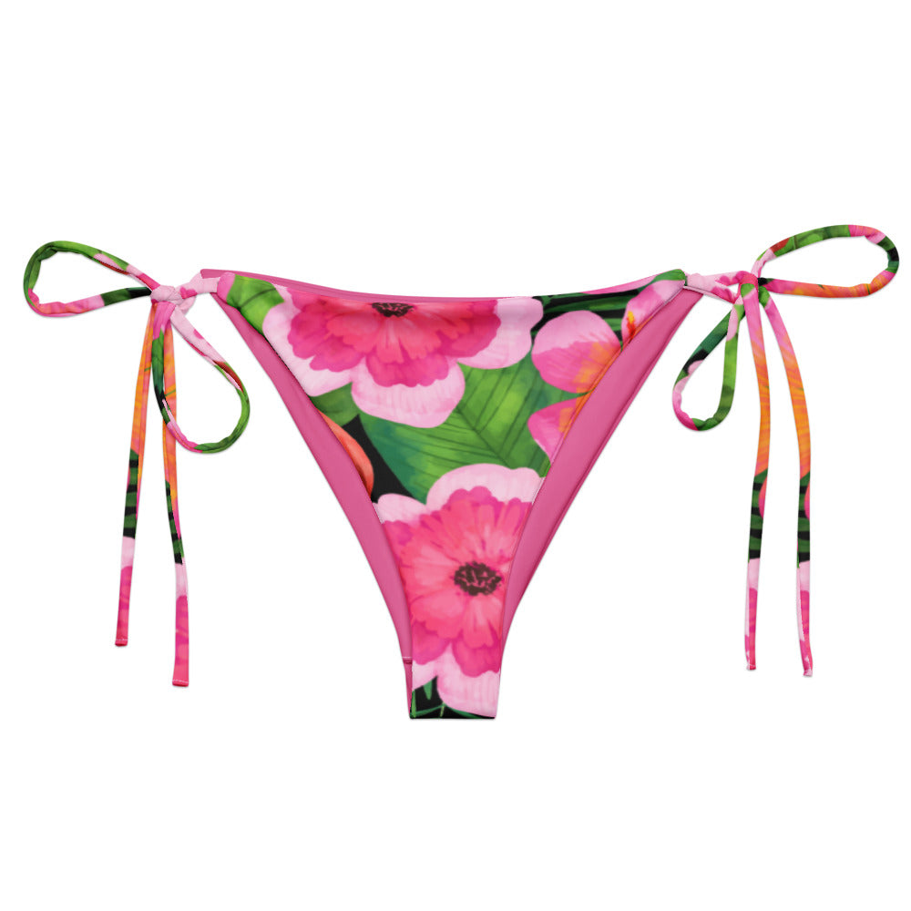 Esdushi Surf clothing - String Bikini Bottom - Bonita Botánica - - 