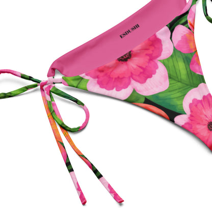 Esdushi Surf clothing - String Bikini Bottom - Bonita Botánica - - 
