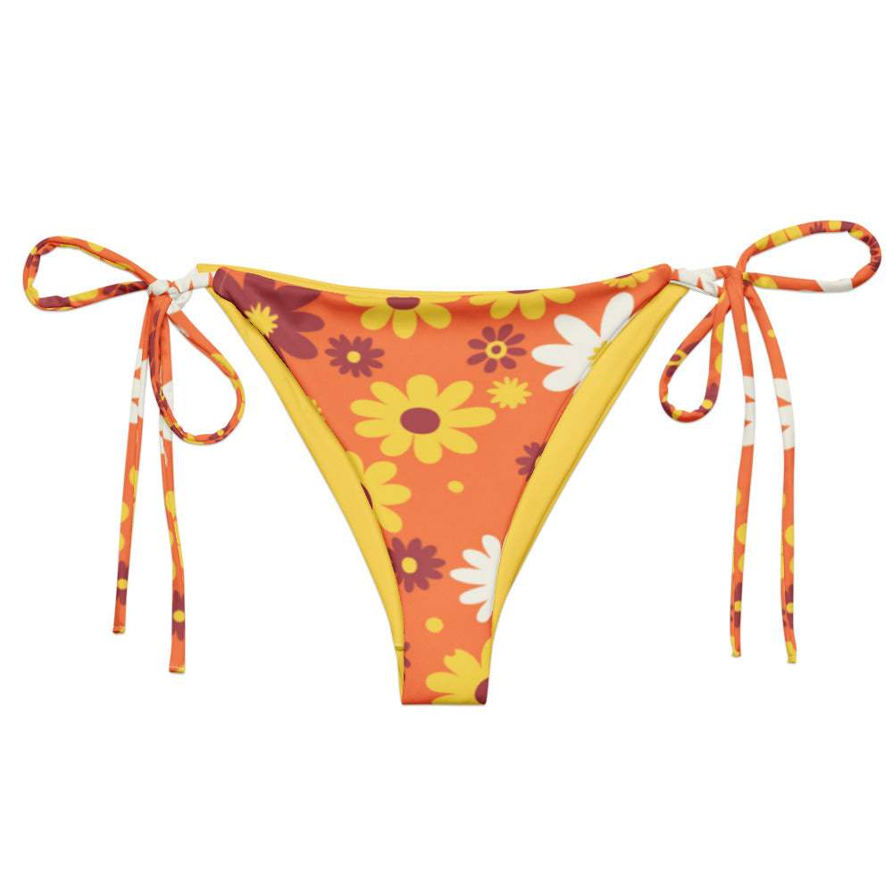 Esdushi Surf clothing - String Bikini Bottom - Golden Honey - - 
