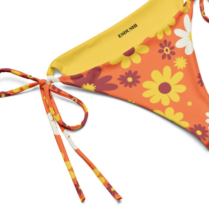 Esdushi Surf clothing - String Bikini Bottom - Golden Honey - - 