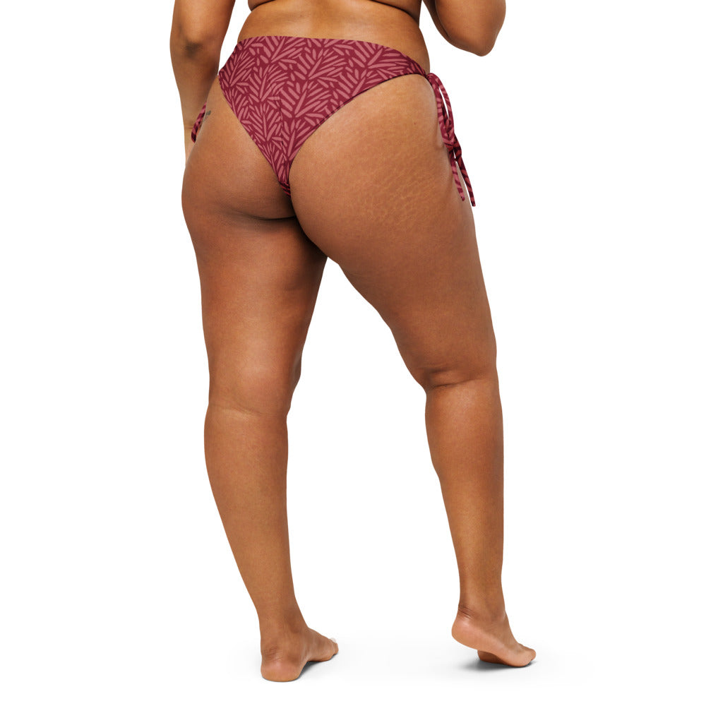Esdushi Surf clothing - String Bikini Bottom - Palm Passion - - 