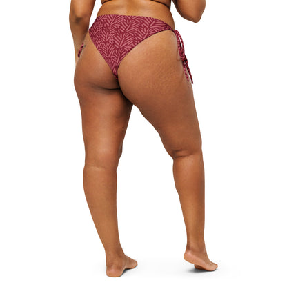Esdushi Surf clothing - String Bikini Bottom - Palm Passion - - 